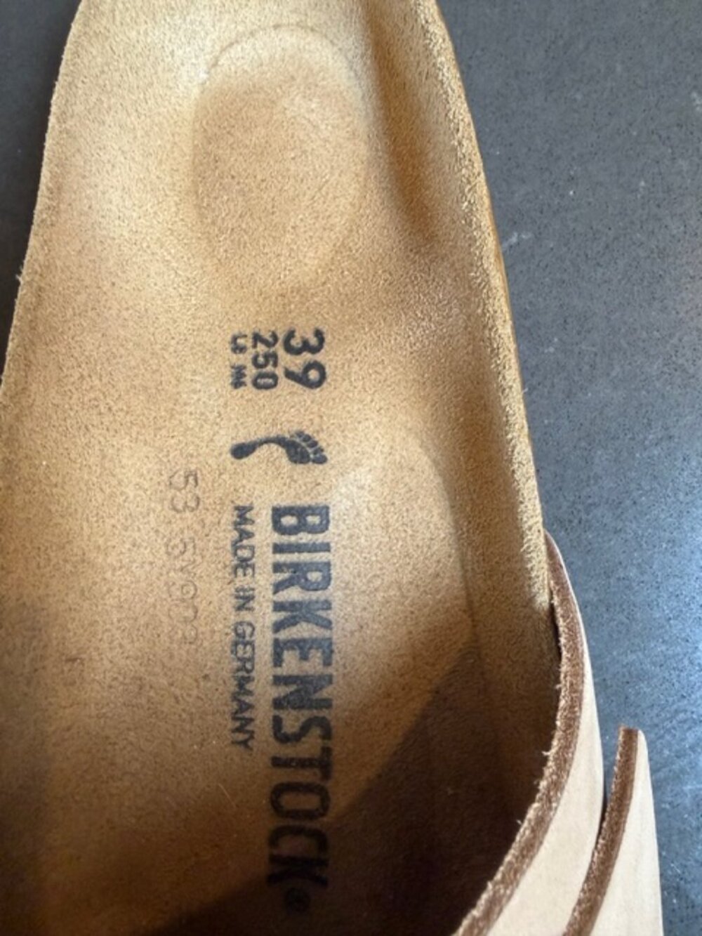 BIRKENSTOCK Madrid Big Buckle Slide Sandal (Women) Sandstone Size 39 - Picture 12 of 13